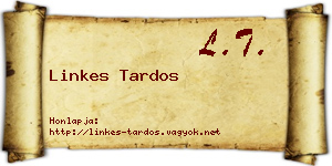 Linkes Tardos névjegykártya